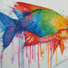 Splatter Colorful Fish Diamond Painting