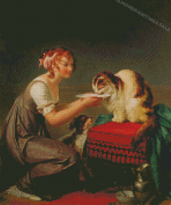 The Cat's Lunch Diamond Painting