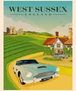 West Sussex Poster Diamond Painting