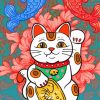 Adorable Chinese Lucky Cat Diamond Painting