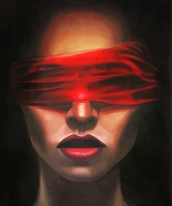 Aesthetic Blindfolded Woman Art Diamond Painting