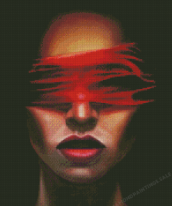 Aesthetic Blindfolded Woman Art Diamond Painting