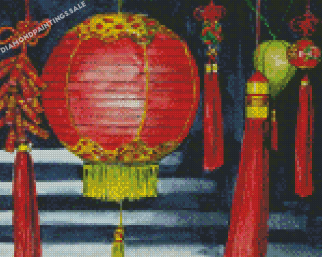 Aesthetic Chinese Lantern Diamond Painting