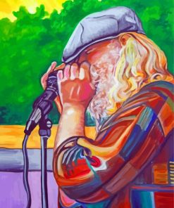 Aesthetic Harmonica Player Diamond Painting