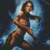 Aesthetic Lara Croft Diamond Painting
