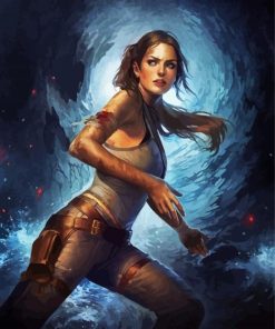 Aesthetic Lara Croft Diamond Painting