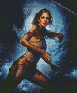 Aesthetic Lara Croft Diamond Painting