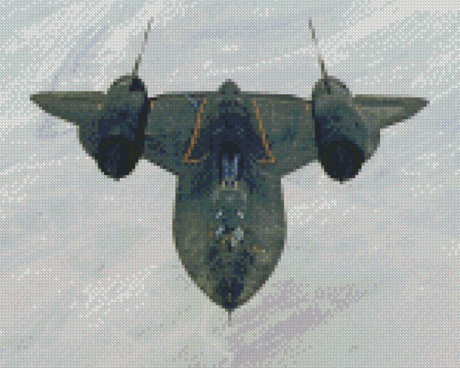 Aesthetic Lockheed SR 71 Blackbird Diamond Painting