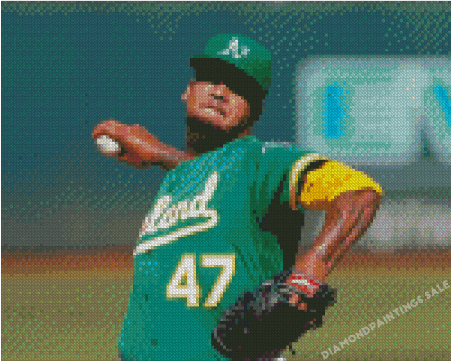 Aesthetic Oakland A's Diamond Painting