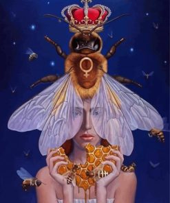 Aesthetic Queen Bee Diamond Painting
