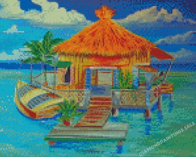 Aesthetic Surf Shack Diamond Painting