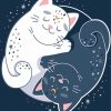 Aesthetic Yin Yang Cats Diamond Painting