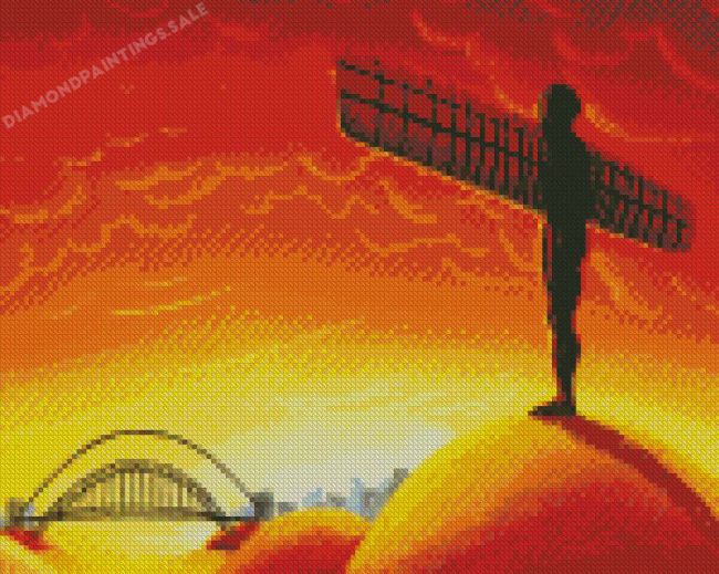 Aesthetic Angel Of The North Diamond Painting
