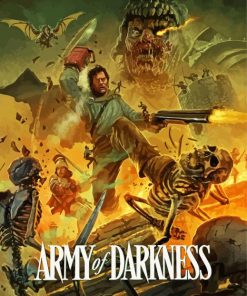 Army Of Darkness Movie Poster Art Diamond Painting