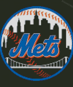 Baseball Team Mets Logo Diamond Painting