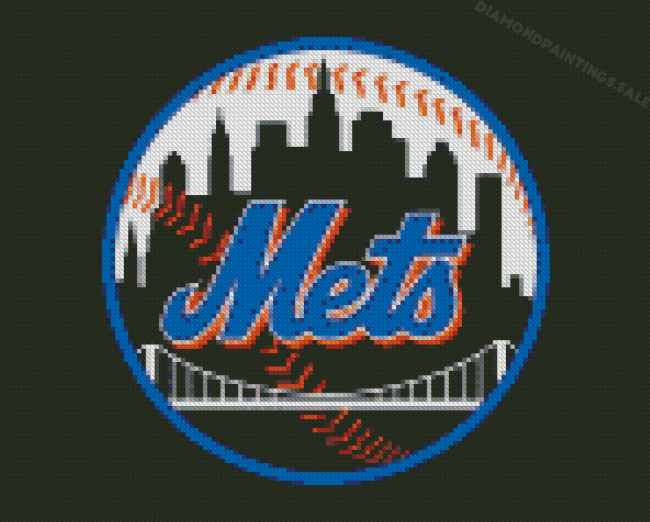 Baseball Team Mets Logo Diamond Painting