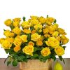 Basket Of Yellow Roses Diamond Painting