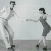 Black And White Swing Dancers Diamond Painting