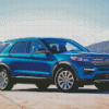 Blue Ford Explorer Diamond Painting