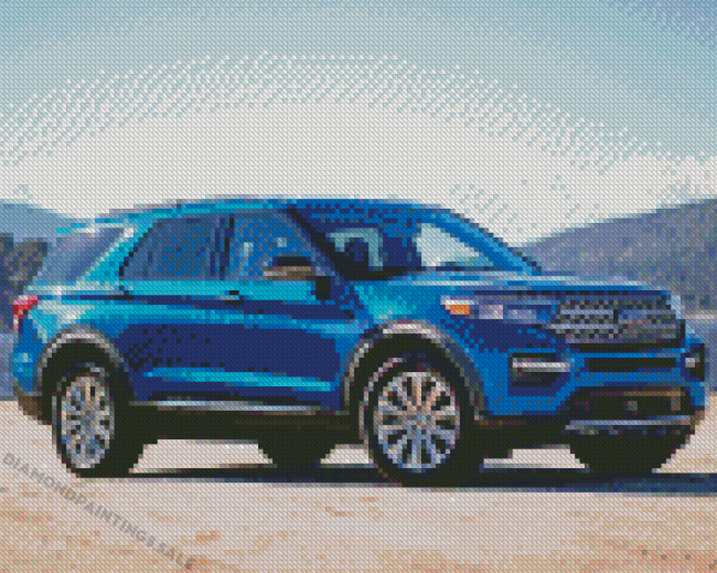 Blue Ford Explorer Diamond Painting