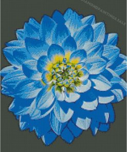 Blue Dahlia Art Diamond Painting