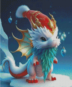 Christmas Dragon Art Diamond Painting