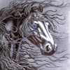 Friesian Horse Head Diamond Painting