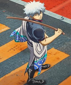 Gintoki Sakata Character Diamond Painting