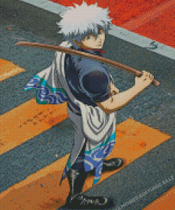 Gintoki Sakata Character Diamond Painting