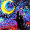 Haunting Van Gogh Dracula Castle Diamond Painting