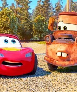 Lightning McQueen And Mater Diamond Painting