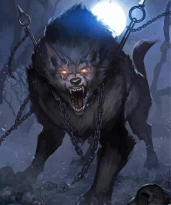 Mad Fenrir Wolf Diamond Painting