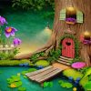 Magic Wood Tree House Diamond Painting