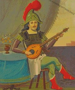 Man Playing Bouzouki Diamond Painting