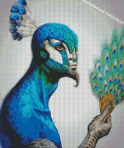 Peacock Man Diamond Painting