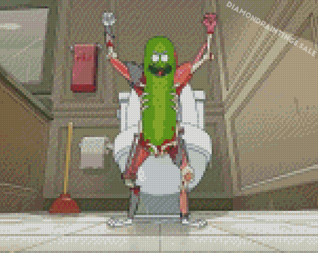 Pickle Rick Diamond Painting