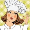 Professional Girl Chef Diamond Painting