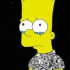 Sad Bart Simpson Diamond Painting