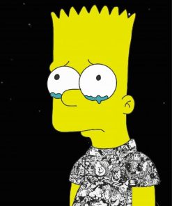 Sad Bart Simpson Diamond Painting