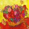 Still Life With Basket of Flowers By Irma Stern Diamond Painting