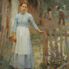 The Girl At The Gate Diamond Painting