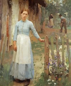 The Girl At The Gate Diamond Painting