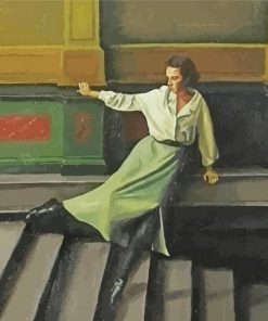 Woman On Stairs Diamond Painting