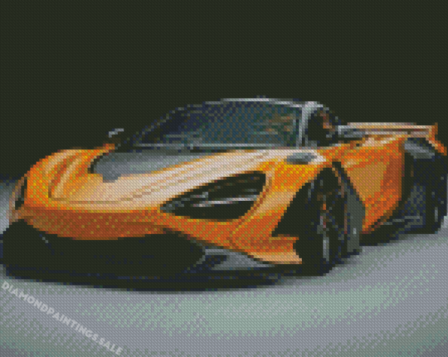 Yellow Exotic Car Diamond Painting