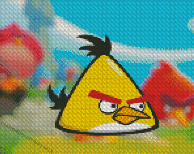 Yellow Angry Bird Diamond Painting