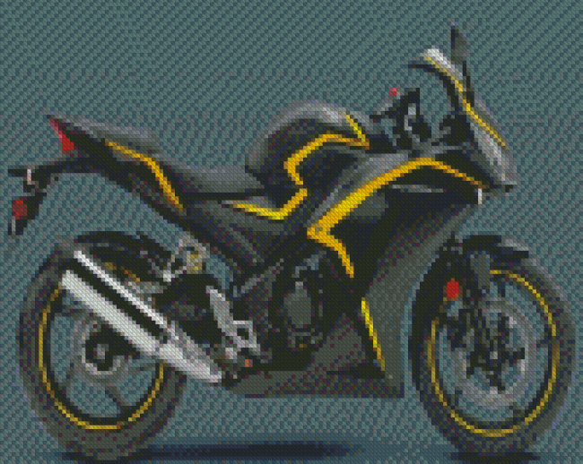 2015 Honda CBR300R Black Diamond Painting