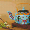 Aesthetic Blue Kettle Diamond Painting