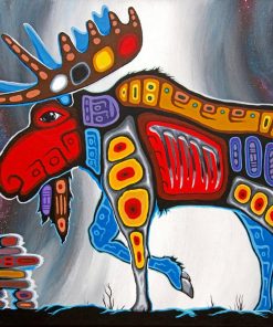Canadian Indigenous Moose Art Diamond Painting