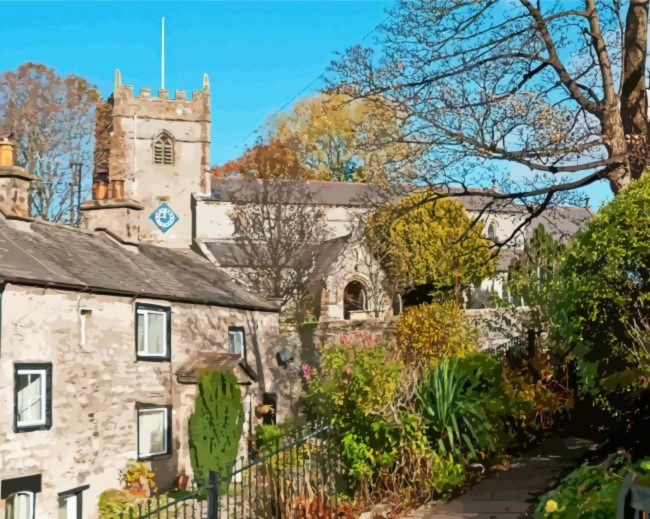 Ingleton Buildings Diamond Painting