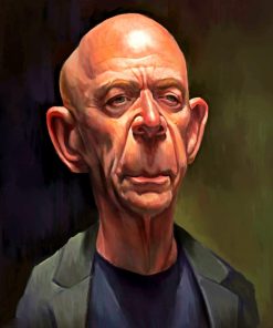 JK Simmons Caricature Diamond Painting